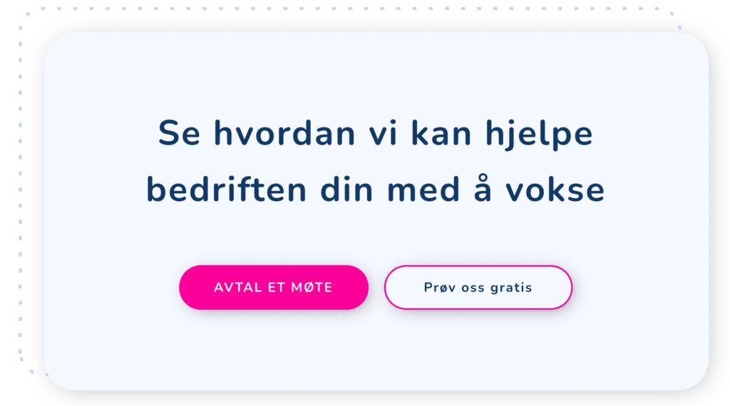 Eksempel på CTA fra Snille Tips nettside
