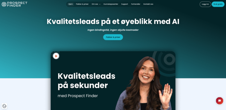 Prospect Finder nettside